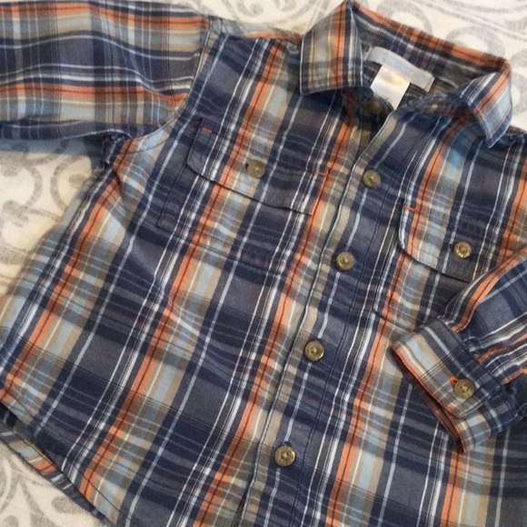 Janie and Jack baby boy button down shirt size 6-12 months. Nice! - Picture 1 of 10